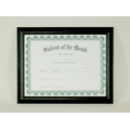 8.5x11 Black Hardwood Document Frame